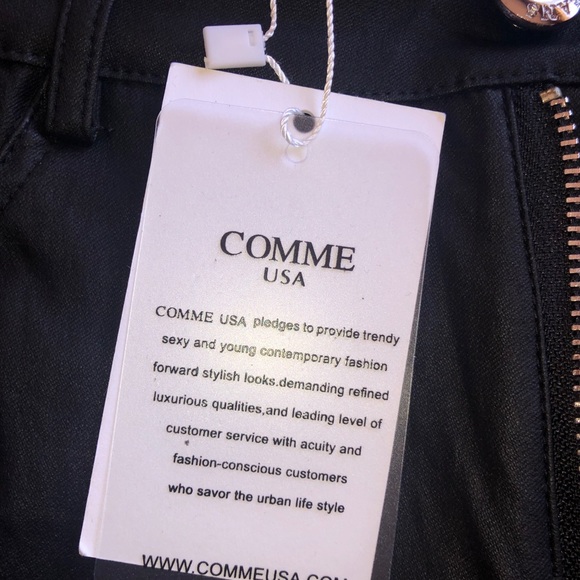 Comme USA Leather Pants - Picture 4 of 4